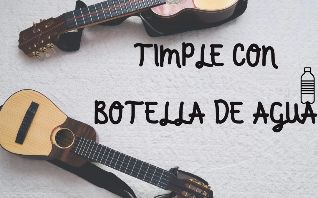 Un timple con una botella de agua